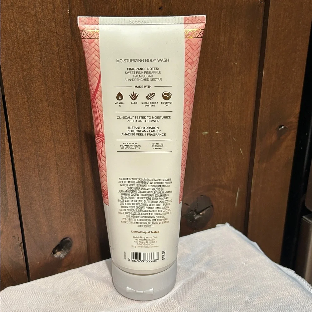 Bath & Body Works Pink Pineapple Sunrise Moisturizing Body Wash 10 fl oz NEW